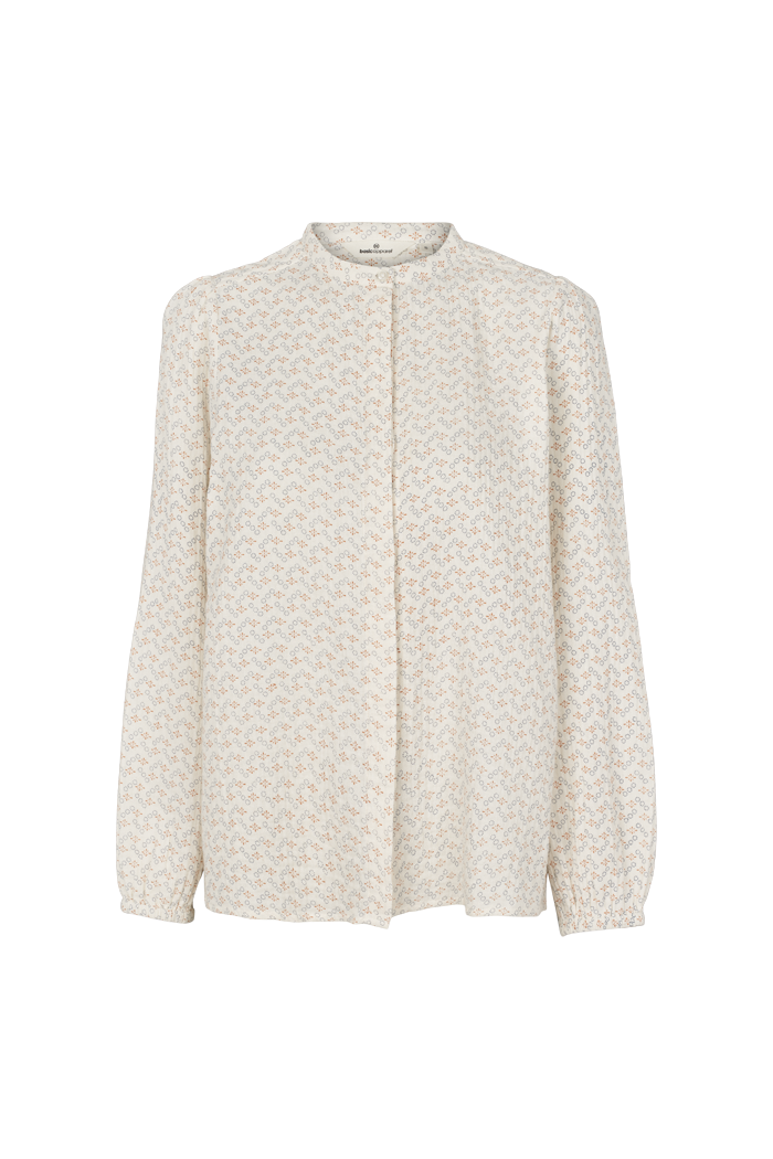 Basic Apparel Ember LS Shirt GOTS Shirts 678 Birch / Amber Brown / Blue Horizon